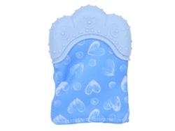 Guante De Silicona Para La Dentición Del Bebé, Para Aliviar El Dolor, Juguete Para El Chupete, Azul, A Partir De 3 Meses.