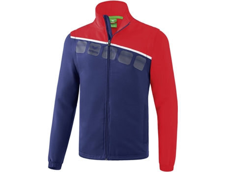 Chaqueta ERIMA 5-C con Mangas Desmontables (Azul, Rojo y Blanco - L)