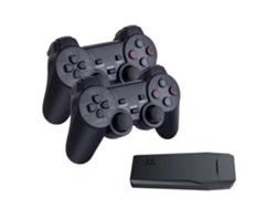Consola de juegos con control inalámbrico y pantalla HD