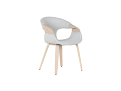 Silla Madera Poliester Gris 52,5x67,5x82cm