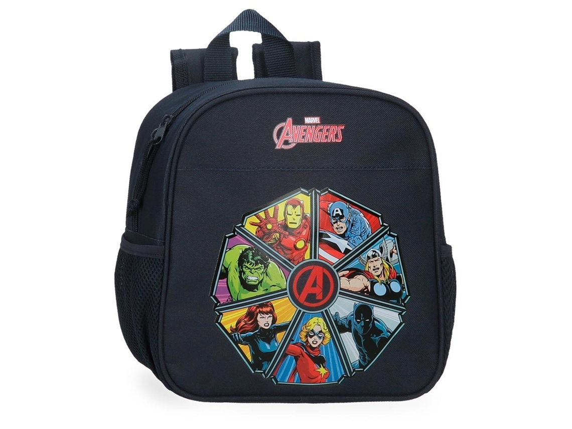 Mochila escolar de poliéster azul marino de Marvel de Avengers To The Power