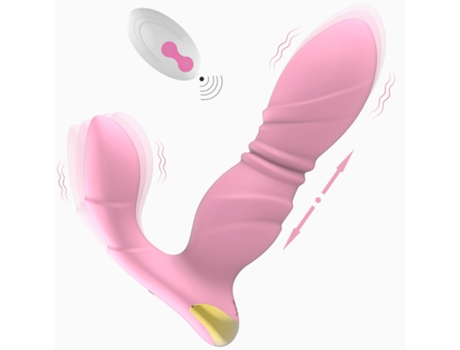 Vibrador de masaje portátil con control remoto 3 en 1 para adultos (rosa) YIZHOOD
