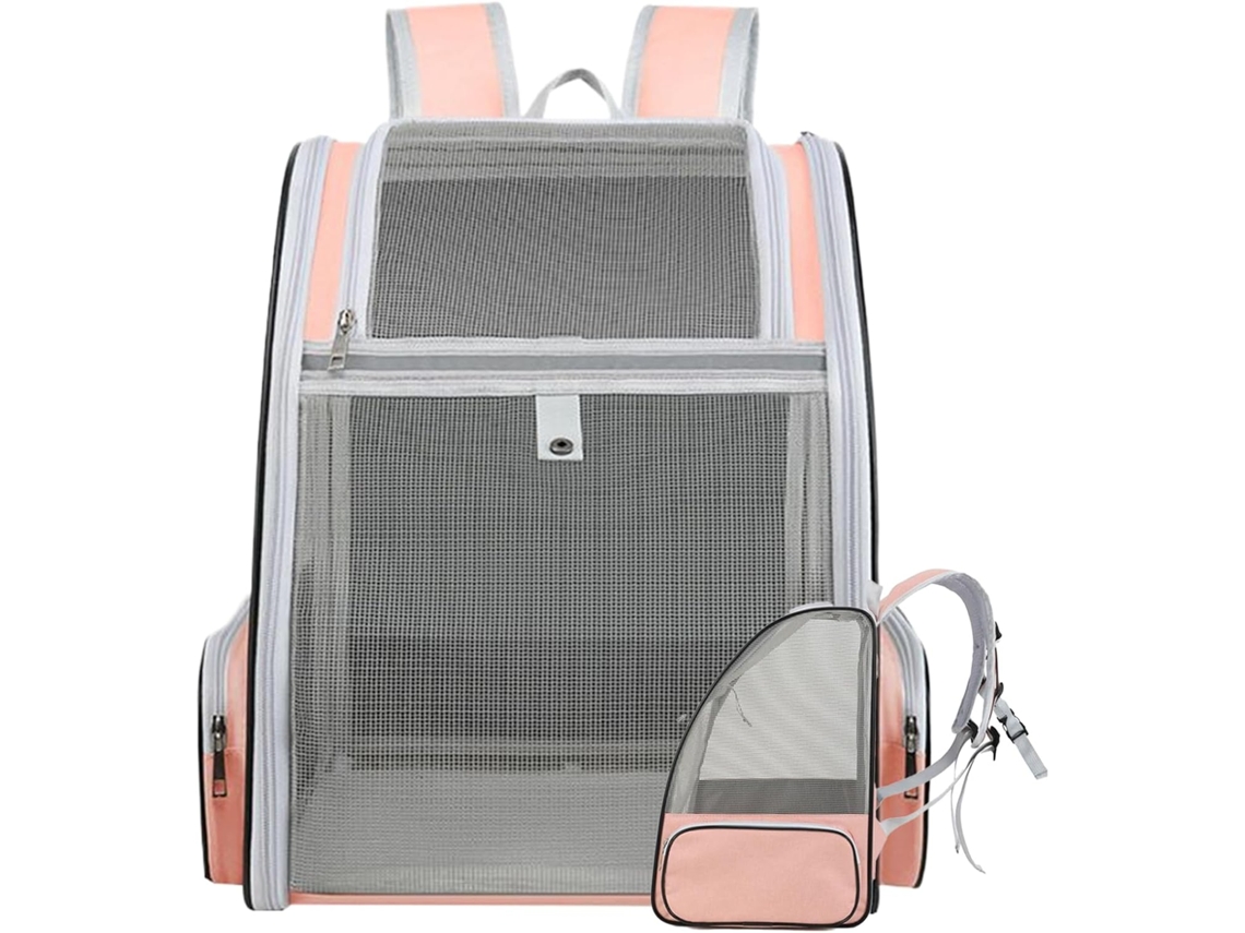 Mochila Para Gatos, Transportín Tipo Bolsa De Viaje Mascotas, Portátil Con Base Antideslizante