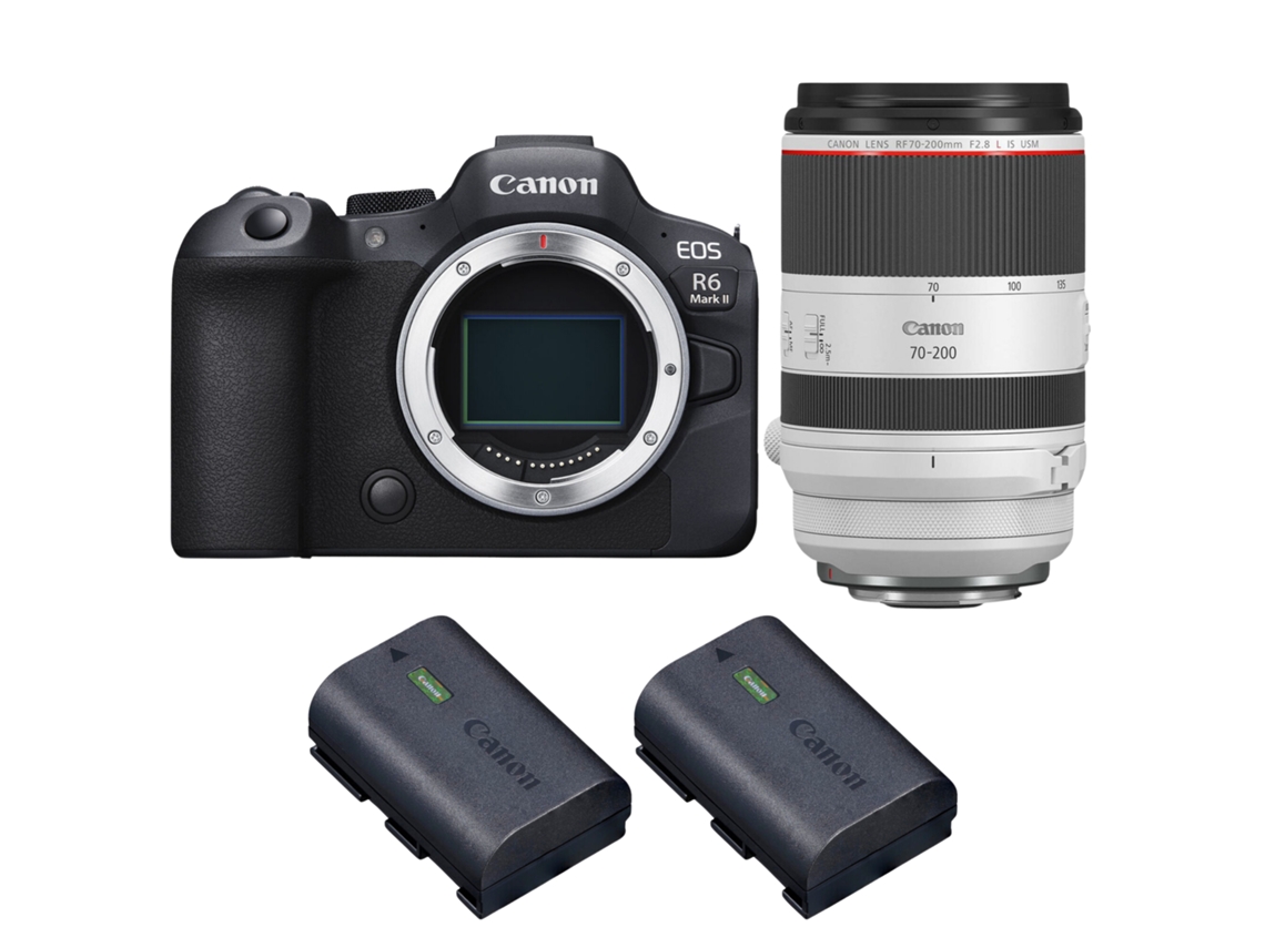 Canon Eos R6 Mark Ii + Rf 70-200mm F/2.8 L Is Usm + 2 Canon Lp-e6nh + Ebook “20 Consejos Para Fotos Que Impactan”