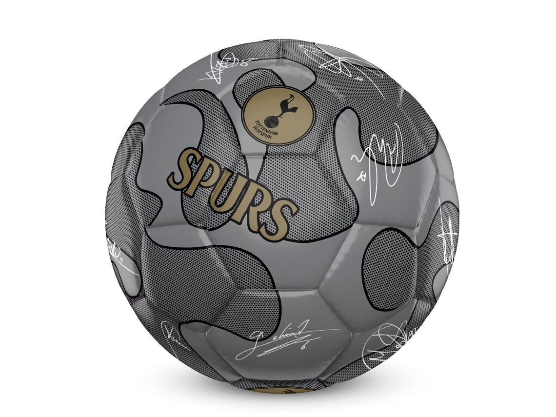 Camiseta oficial del Tottenham Hotspur, modelo 32 paneles, camuflaje, firmas, talla 5. Producto del equipo.