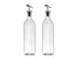 VVJIJILLY Dispenser De Azeite 2 Peças Conjunto De Garrafas Para Azeite E Vinagre 17 Oz Com Funil De Aço Inoxidável