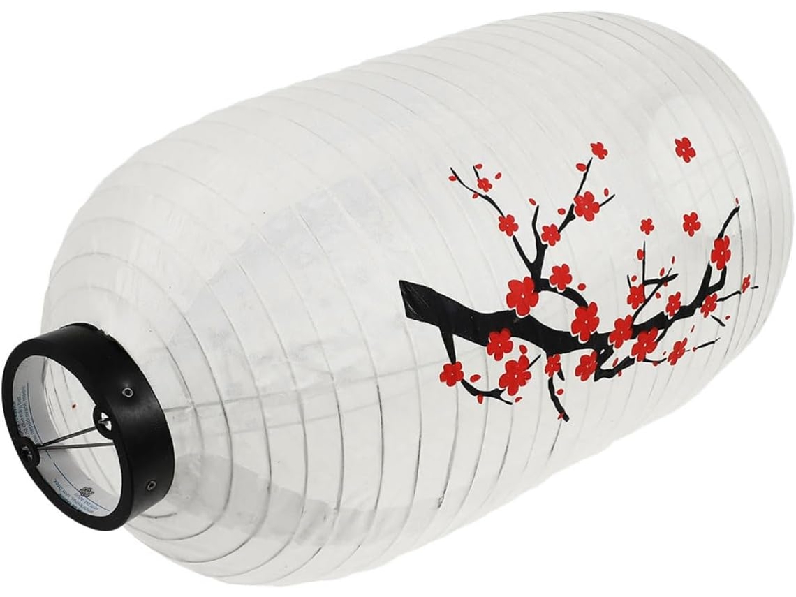 Farol Japonés Impermeable Estilo Ciruelo 20 Plegable Decorativo Fiestas Libre Restaurantes Decoración Colgante