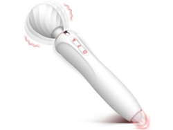 Vibrador De 2 Cabezas Con 7 Vibraciones Y 3 Empujes Para Mujer (blanco)