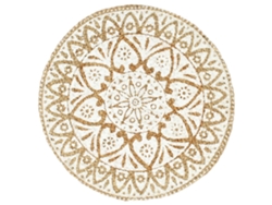 Maison Exclusive - Manteles Individuales Redondos 4 Uds Yute Blanco 38 Cm