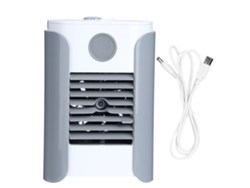 Ventilador humidificador USB portátil con música - Gris