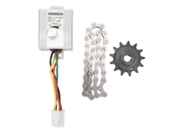 2026-controlador De Velocidad De Motor 12v500w Con Interruptor, Cadena De 38 Secciones Y Piñón 410 Modelo 13t