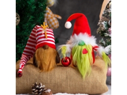 2 Adornos Navideños de Gnomos – Adornos de Mesa y Regalos Navideños de Peluche de Elfo Escandinavo