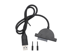 Cable Adaptador Usb A Sata Compatible Con Intercambio En Caliente Y Conexión Y Reproducción Automática Para Cd Dvd Rom De Portátil