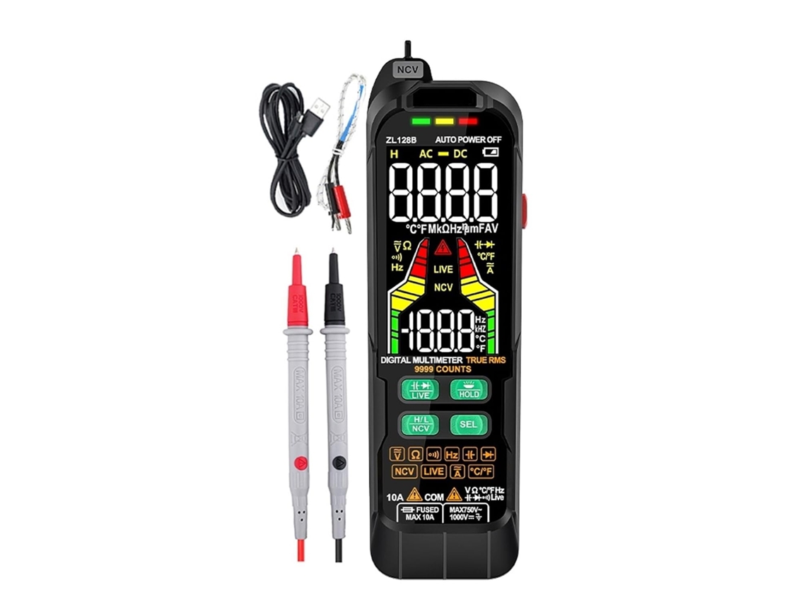 Multímetro Numérico De Carga Usb, Puerto Automático, Detector De Tensión, Corriente Alternativa Stylo
