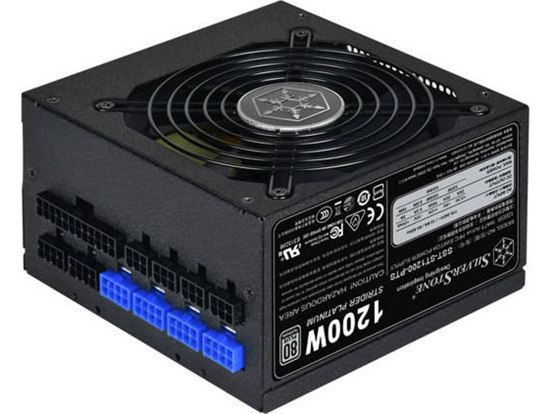 Fuente de Alimentación SILVERSTONE TECHNOLOGY SST-ST1200-PTS (Modular - 1200 W - 80 PLUS Platinum)