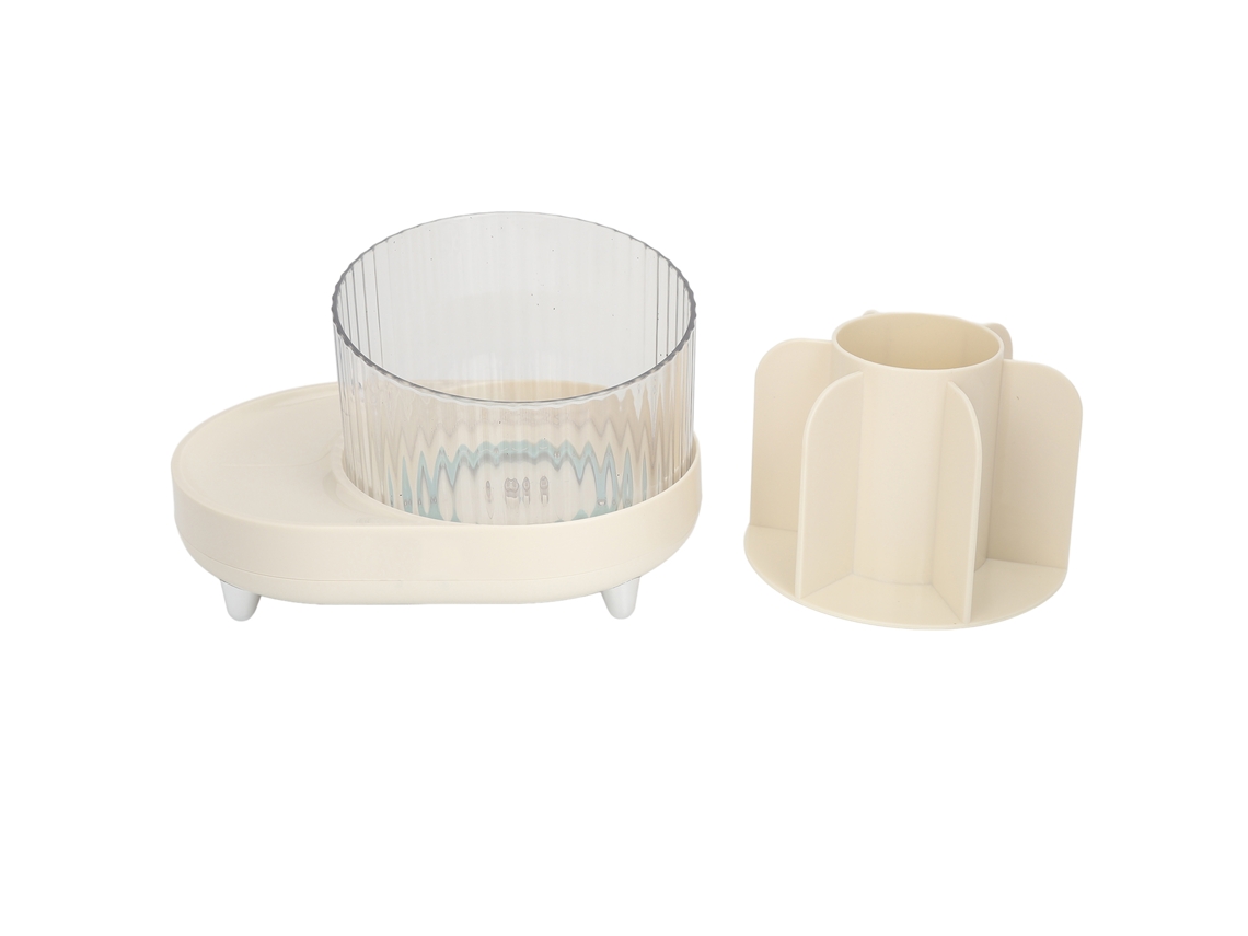 Organizador Giratorio Para Brochas De Maquillaje Con Múltiples Compartimentos, Ideal Para Guardar Lápices De Labios.