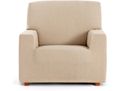 Funda de Sillón EYSA Premium Troya Tejido Elástico (110 x 70 x 110 cm - Poliéster y Algodón - Beige)
