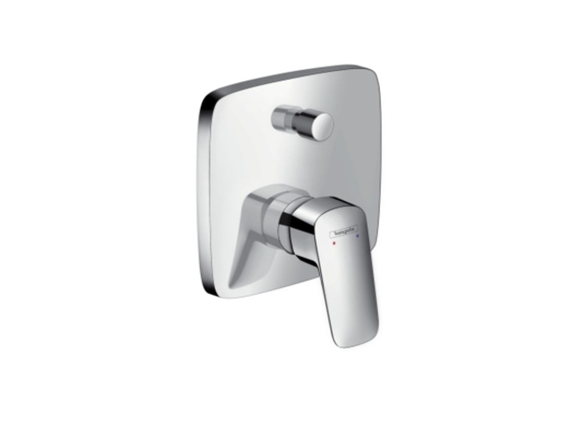 HANSGROHE Logis mezclador de bañera, empotrado, para iBox universal, 2 consumidores, 71405, Color: cromado