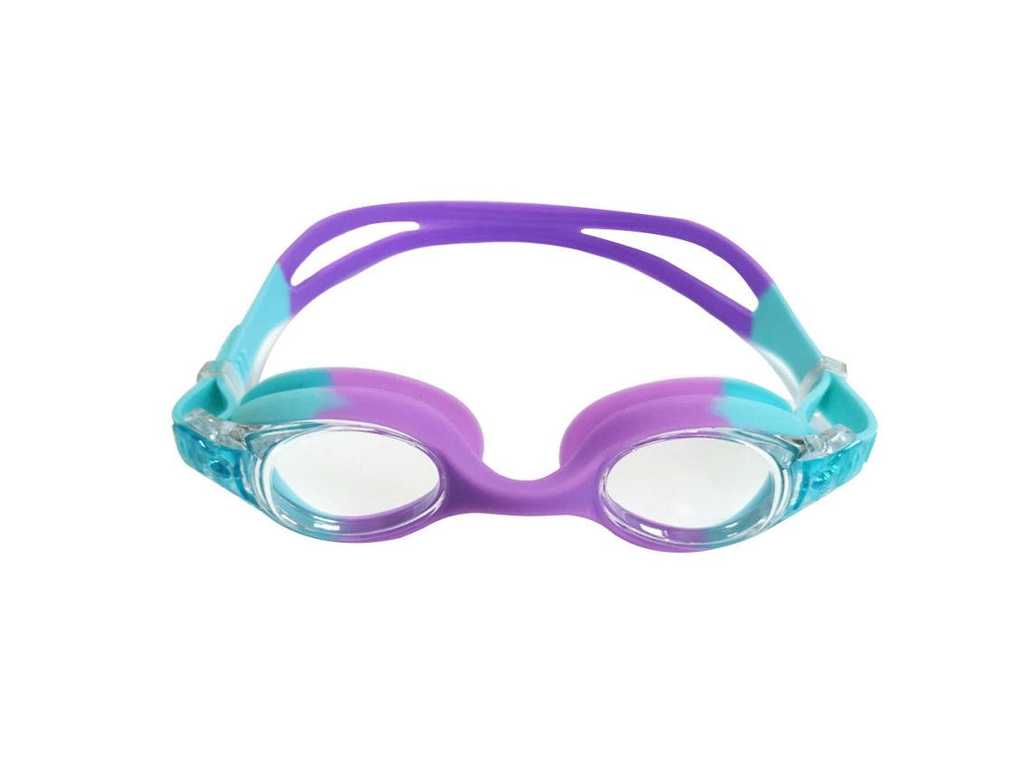 Gafas de natación para niños con doble fila de espejos, protección total, antivaho y UV