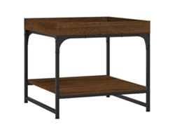 Maison Exclusive - Mesa De Centro Madera Ingeniería Roble Marrón 49,5x49,5x45 Cm