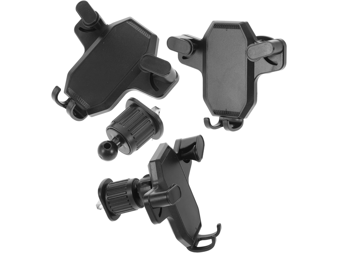 Soporte Para Teléfono De Coche De 3 Piezas Para Salpicadero, Parabrisas Y Rejilla De Ventilación - Negro