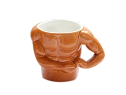 Taza De Cerámica Divertida Y Creativa Con Diseño De Músculos Masculinos (2025) Para Café, Té O Agua.
