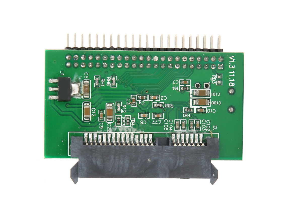 Tarjeta Adaptador Sata A Ide 44 Pines 1.5gbs Conector Hembra A Macho Lector Convertidor De Disco Duro