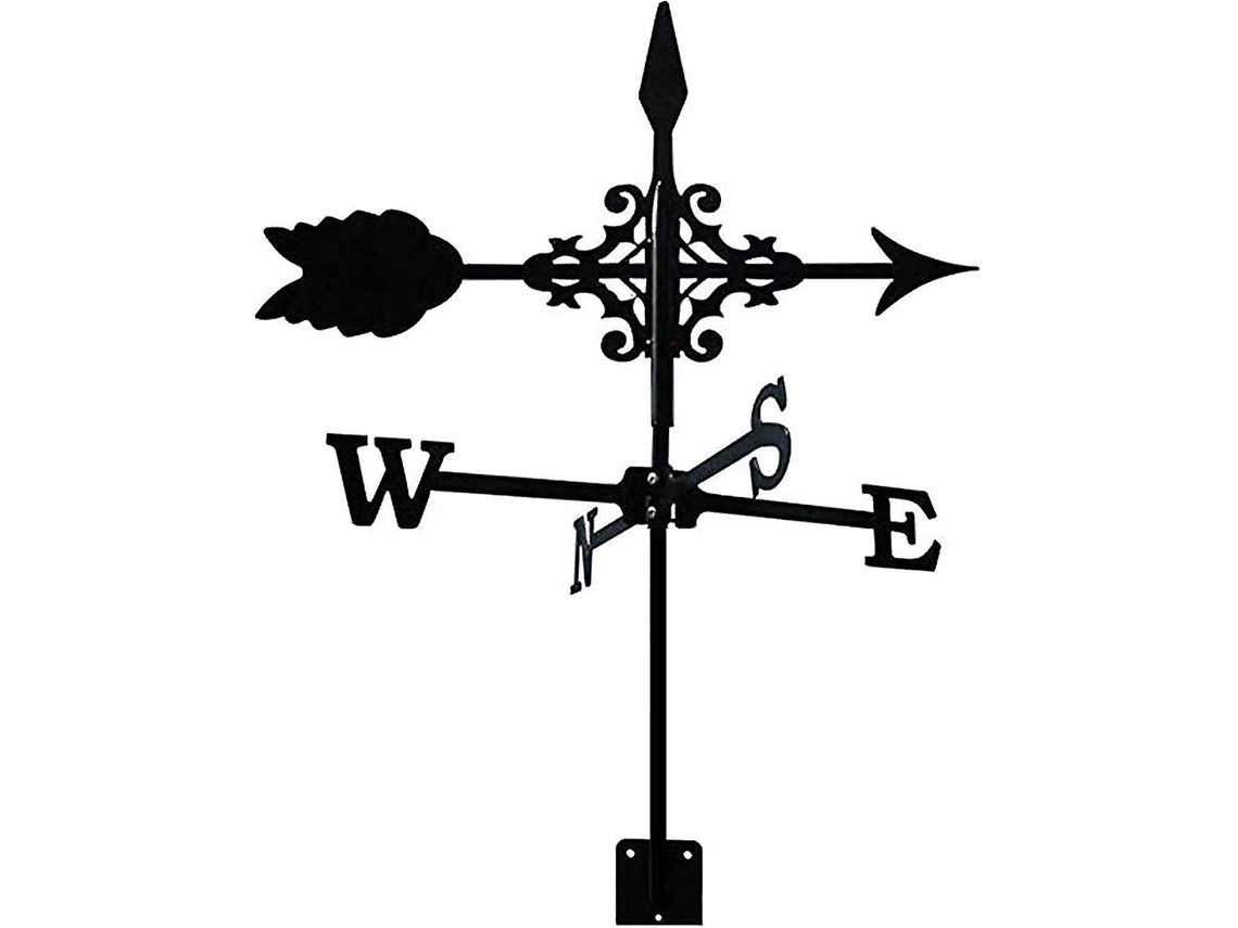 Rebe-veleta De Metal Con Flecha, Indicador De Dirección Del Viento Profesional, Herramienta De Medición Para Jardín, 35x50cm