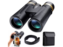 Prismáticos ENKERS Compacto 12X42 HD Impermeable Observación de aves Senderismo Caza Touring Rueda de enfoque Negro