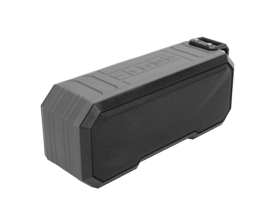 Altavoz Bluetooth inalámbrico IPX7 resistente al agua con flash y luz, altavoz estéreo de graves, gris claro Chennnls