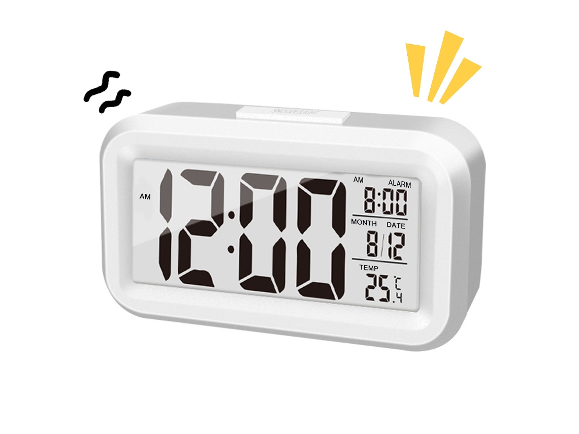 Pequeño reloj digital inteligente con pilas para escritorio NEVEANCE