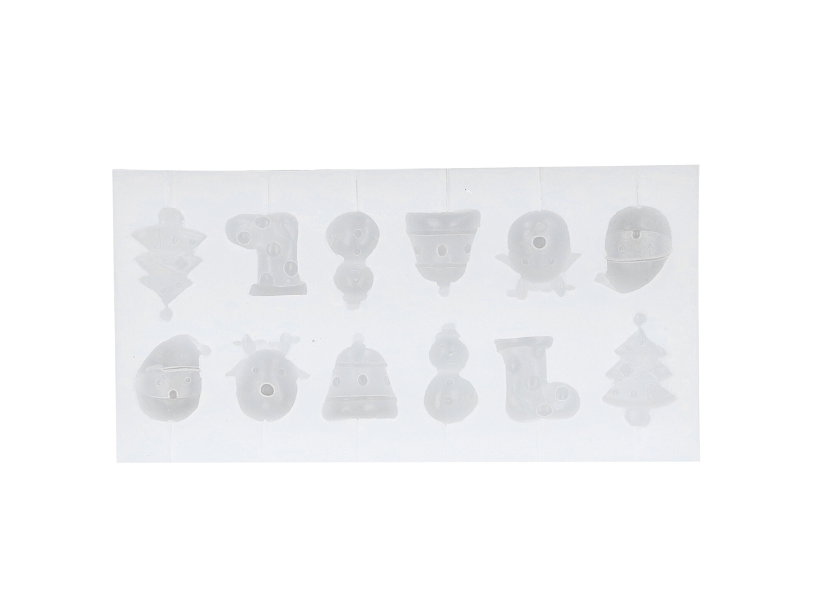 Molde De Silicona Para Chocolate Decorativo Cartoon Diy Candy Masa Navideño