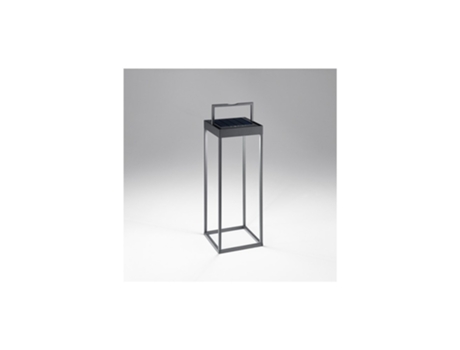 Lámpara de mesa solar y recargable CAGE de PERENZ gris oscuro Al. 50 cm