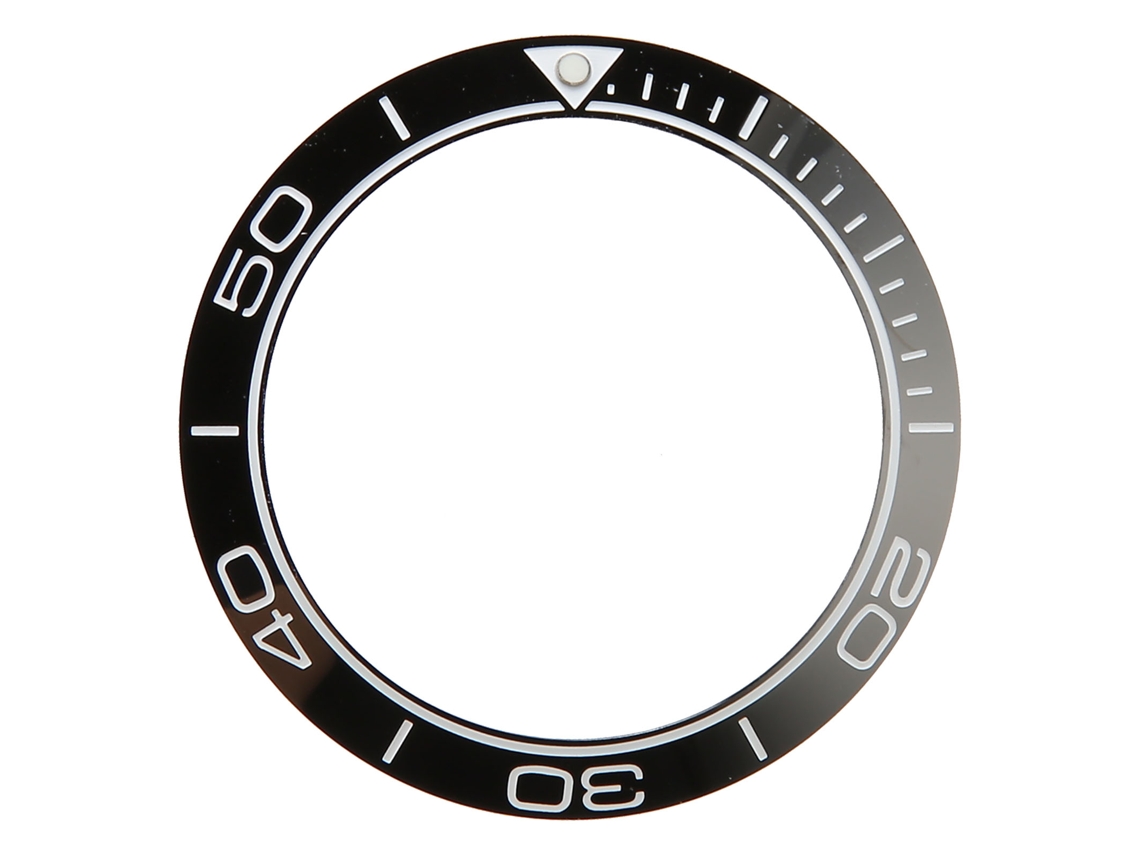 Bisel De Cerámica Para Reloj De 41,5 Mm, Color Blanco Y Negro