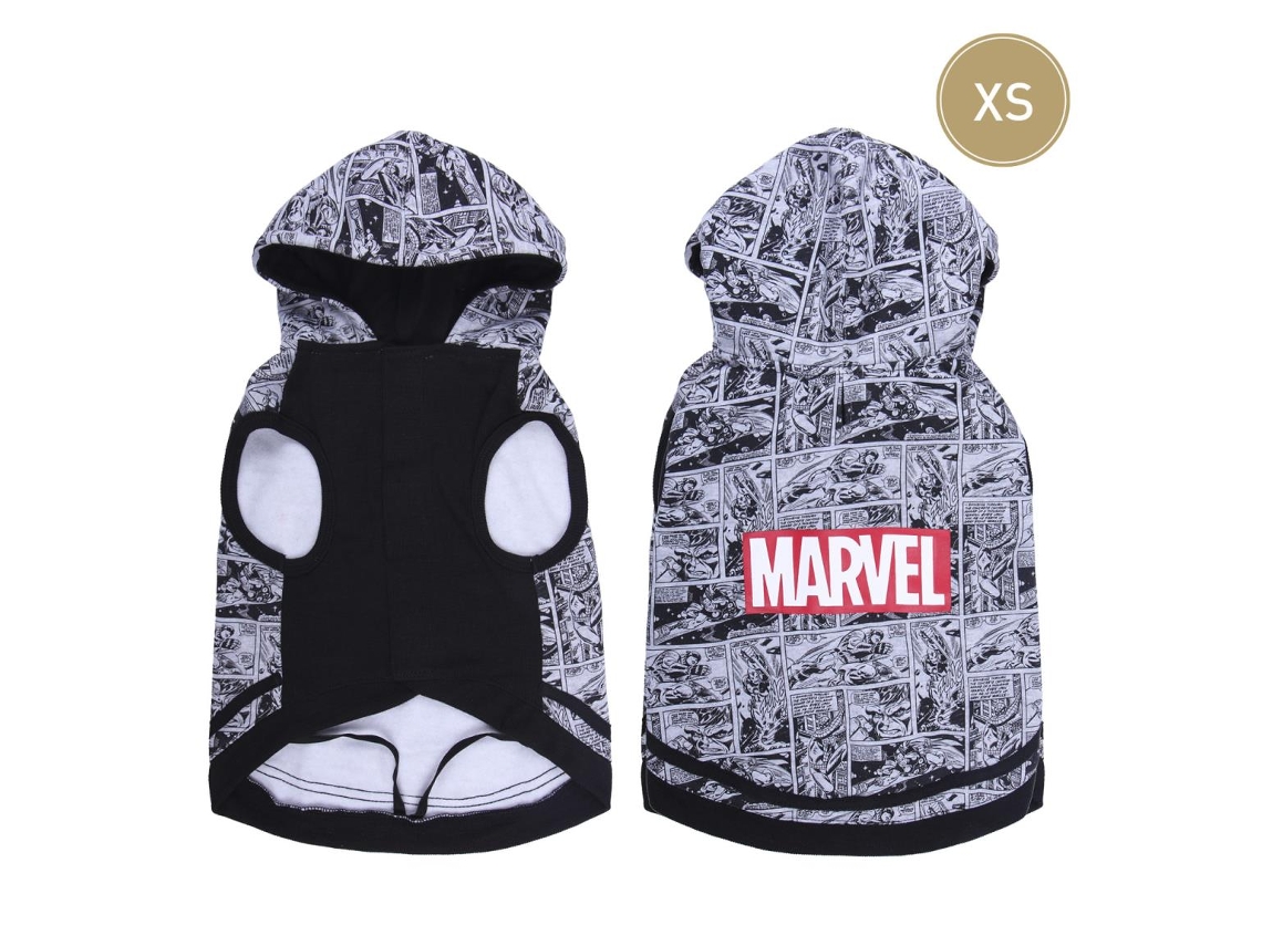 Sudadera para Perros XS Cotton Brushed Marvel FOR FAN PETS Licencia Oficial Disney