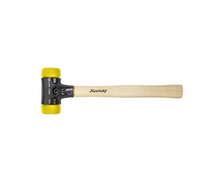 WIHA Martillo De Cara Blanda Safety Semiduro/Semiduro Con Mango De Madera Hickory, Cabezal Redondo (26643)
