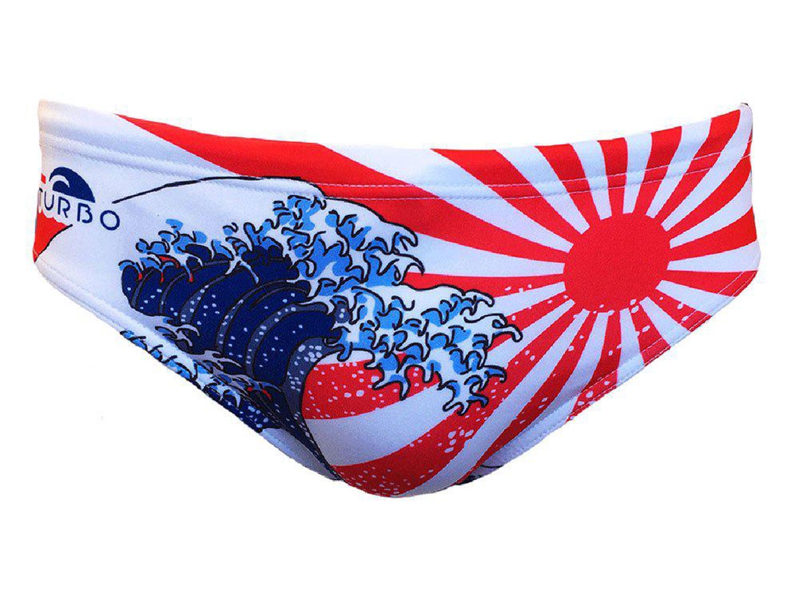 Calzoncillos para Hombre TURBO Japan Kanji Multicolor para Natacion (S)