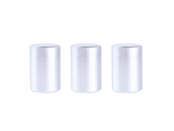 (3 Piezas De Plata) Mini Caja De Té De Metal, Pequeño Contenedor Portátil