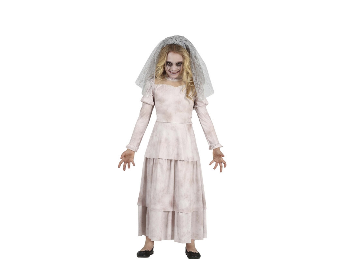 Disfraz de Niña GUIRCA Novia Fantasma Triste  (10 - 12 años)