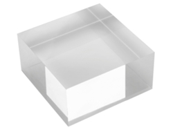 Bloc Acrílico DEFLECTO Transparente 100 X 100 X 25 Mm