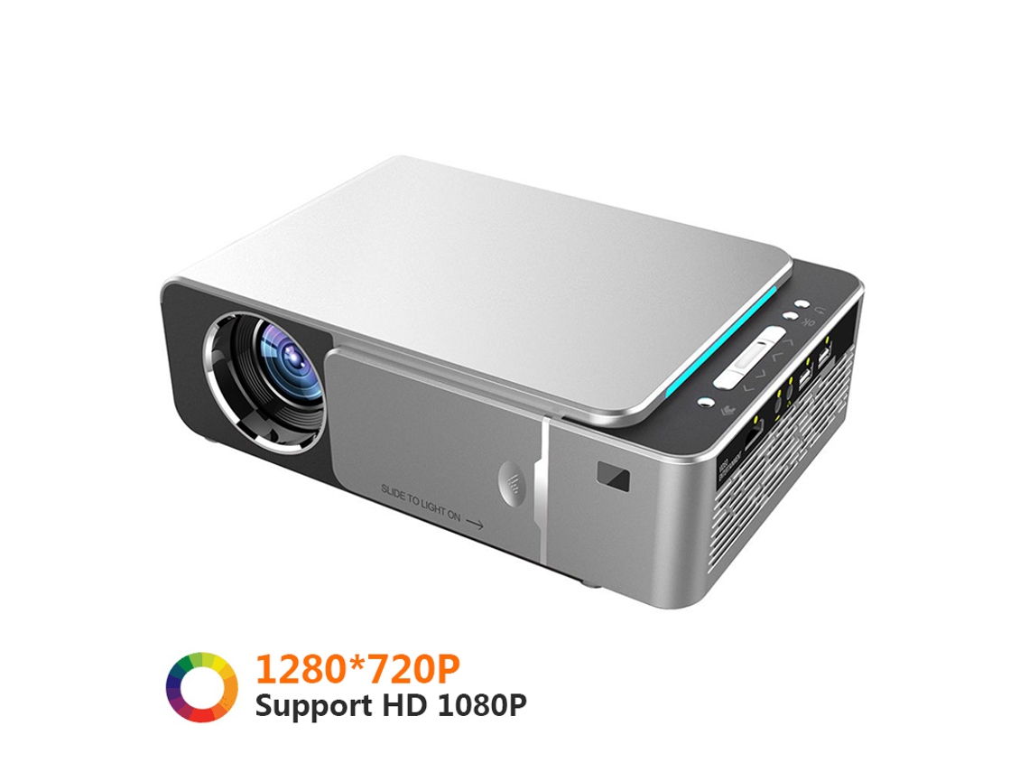 Proyector Portátil T6 Compatible con HDMI y USB (3500 Lumen - 4K)