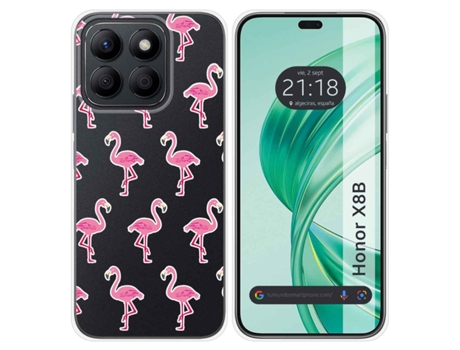 Funda Diseño Flamenco para Honor X8B TUMUNDOSMARTPHONE Silicona Multicolor