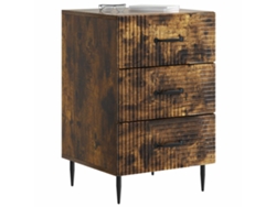 Maison Exclusive - Armario De Noche Con Cajón Roble Ahumado 43 X 41 X 66,5 Cm