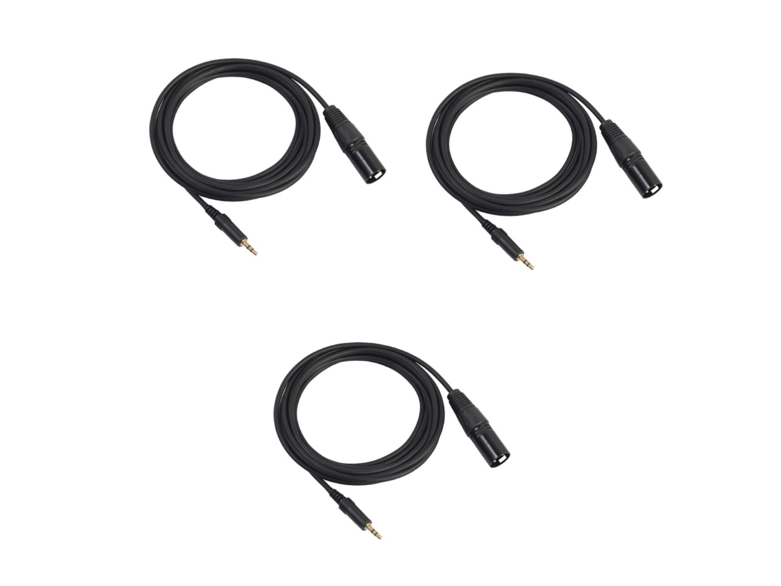 Adaptador De Cable De Audio Usb A Xlr De 3 Piezas Con Micrófono, Fácil Conexión Para Pc Y Grabación.
