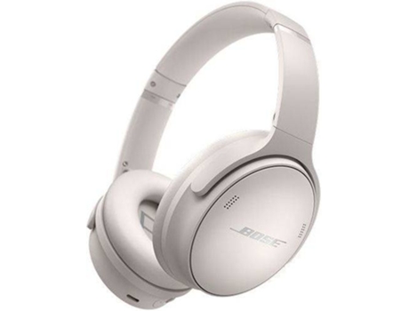Auriculares Bluetooth BOSE Qc 45 (On Ear - Micrófono - Noise Cancelling - Blanco)