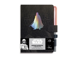 Libreta de notas premium A5 Star Wars Darth Vader con bolígrafo y sable de luz B.active