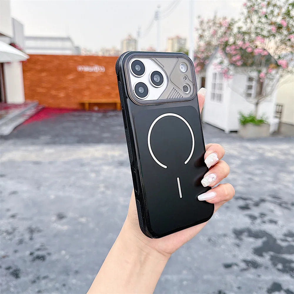 (iphone 12 Pro, Negro) Funda Magnética Para Teléfono, Compatible Con Iphone, Funda Protectora A Prueba De Golpes