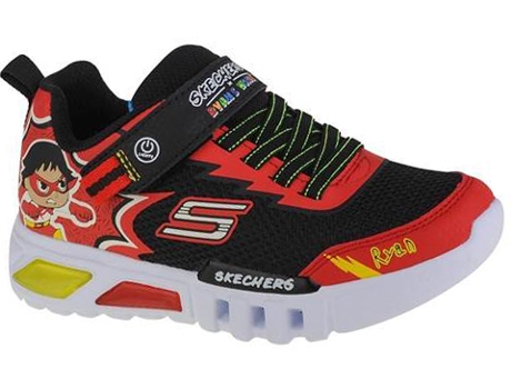 Zapatillas Deportivas SKECHERS (Rojo, Negro -Material Sintético -31)