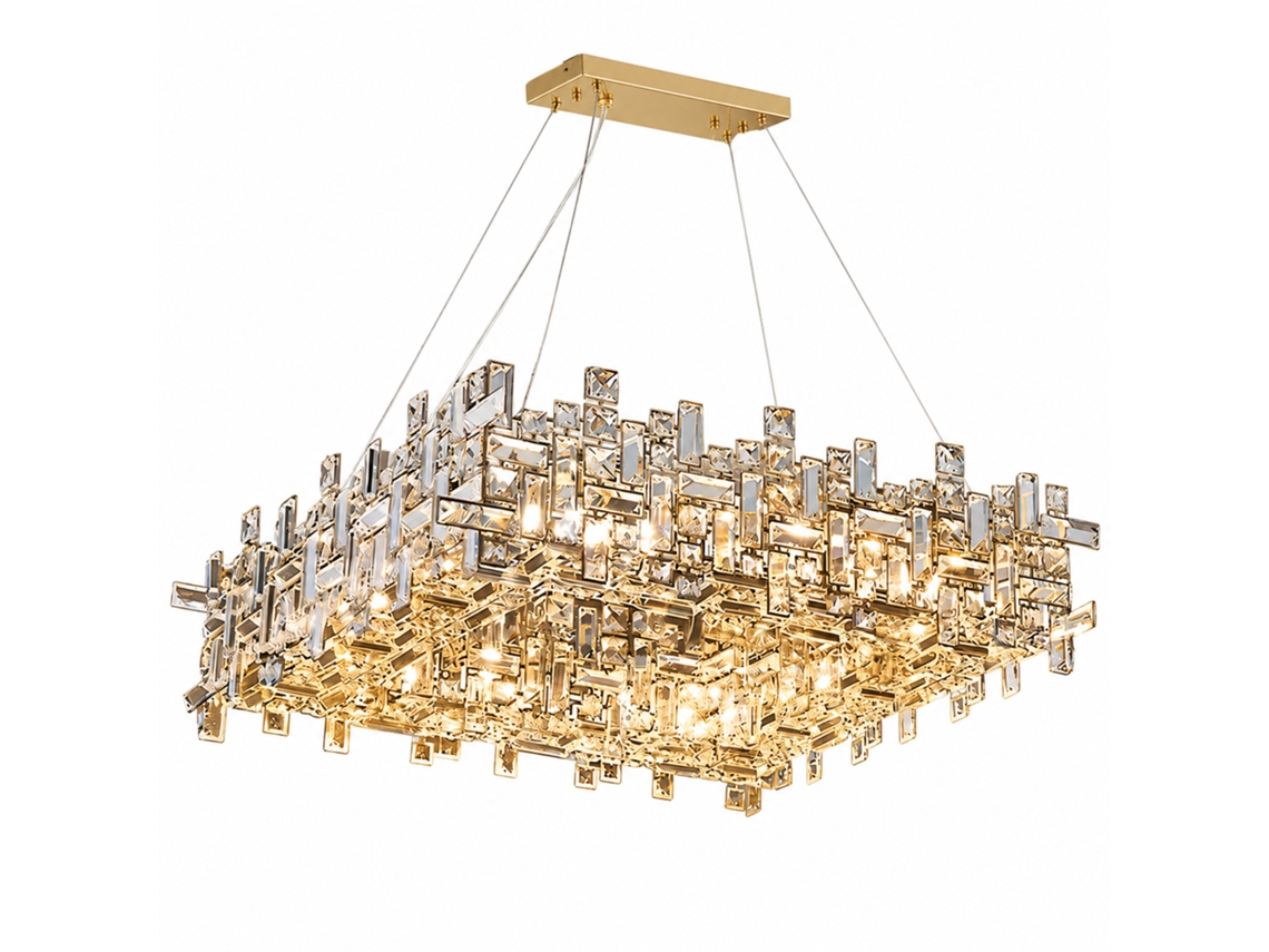 Lámpara De Techo De Cristal Pibaogu Asled-779 (ámbar)