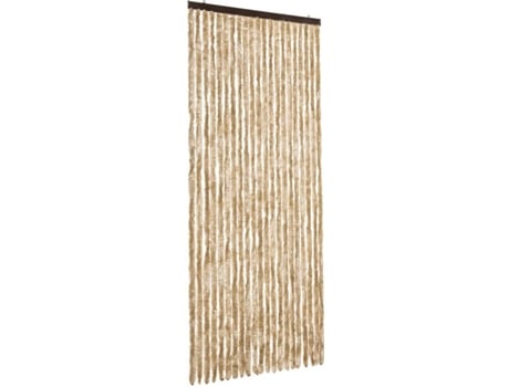 vidaXL Cortina mosquitera de chenilla beige 90x200 cm
